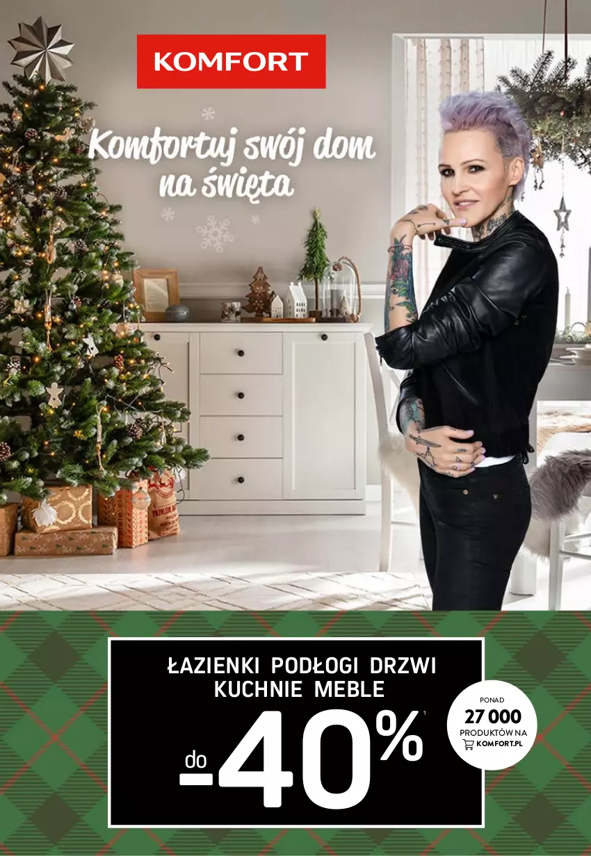 Gazetka promocyjna Komfort - Gazetka - ważna 17.11 do 23.12.2021 - strona 1 - produkty: Drzwi, Meble