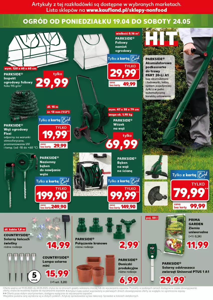Gazetka promocyjna Kaufland - Mocny Start - ważna 19.05 do 21.05.2025 - strona 25 - produkty: Akumulator, Kasza, Lampa, LG, Namiot, Ogród, Parkside, Waga, Wózek