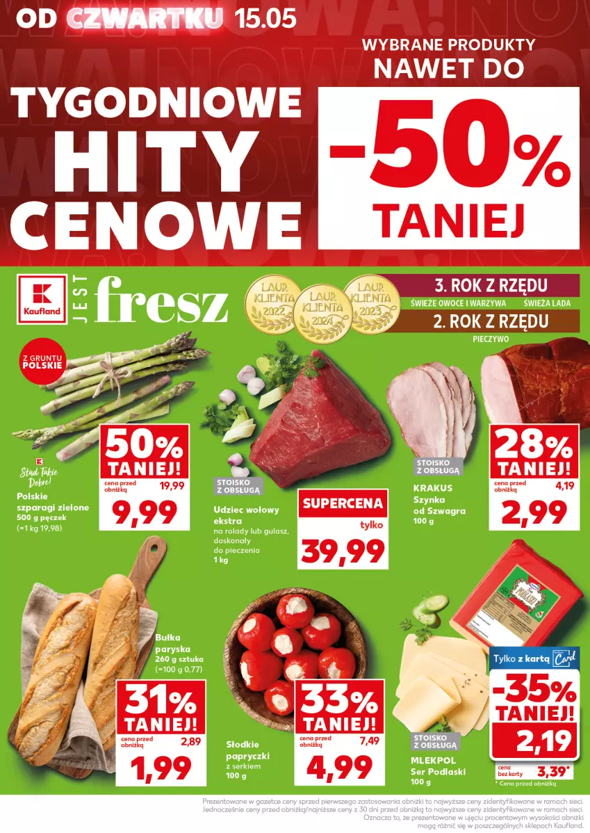 Gazetka promocyjna Kaufland - Mocny Start - ważna 19.05 do 21.05.2025 - strona 6 - produkty: Gra, Krakus, Owoce, Piec, Pieczywo, Podlaski, Ser, Szynka, Warzywa