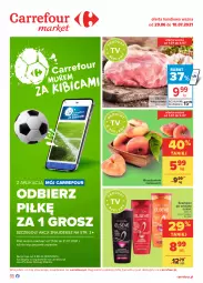 Gazetka promocyjna Carrefour - Gazetka Market - Gazetka - ważna od 10.07 do 10.07.2021 - strona 1 - produkty: Elseve, Szynka wieprzowa, Szynka, Szampon, Brzoskwinie