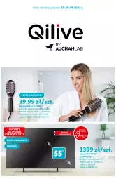 Gazetka promocyjna Auchan - Qilive Hipermarkety - Gazetka - ważna od 30.09 do 30.09.2022 - strona 1 - produkty: LED TV, Suszarka
