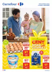 Gazetka promocyjna Carrefour - Gazetka Carrefour - Gazetka - ważna od 27.03 do 27.03.2021 - strona 1 - produkty: Ser, Twaróg, Cukier, Président