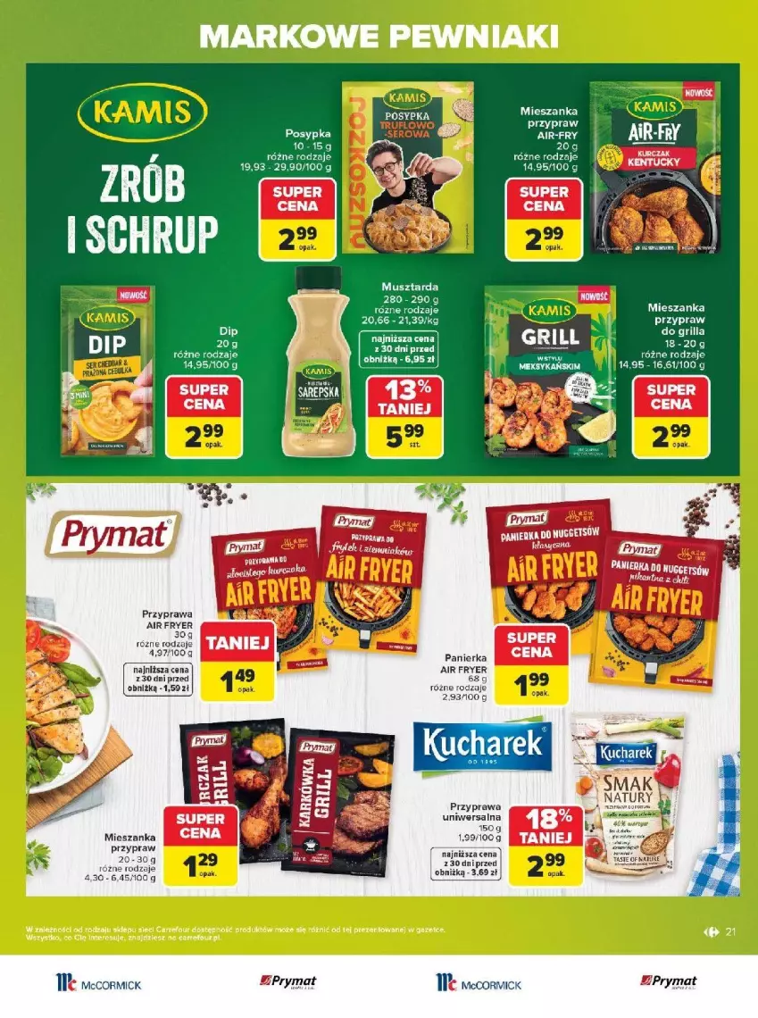 Gazetka promocyjna Carrefour - Gazetka Carrefour, Market w SUMIE markowe pewniaki - ważna 20.07 do 01.08.2026 - strona 21 - produkty: Fa, Gra, Grill, Mus, Musztarda, Prymat, Ser