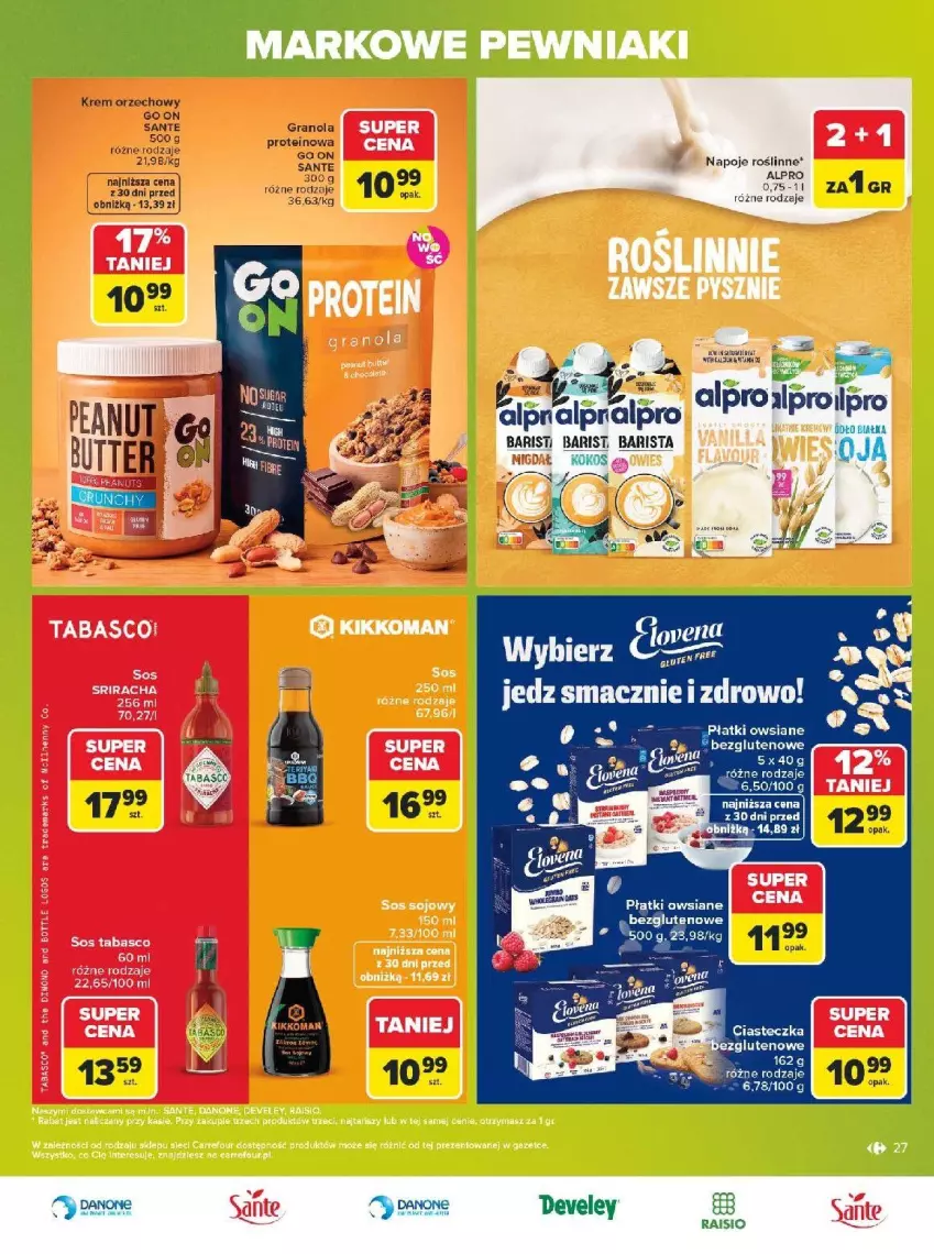 Gazetka promocyjna Carrefour - Gazetka Carrefour, Market w SUMIE markowe pewniaki - ważna 20.07 do 01.08.2026 - strona 27 - produkty: Fa, Gra, Granola, Krem orzechowy, LG, Rum, Sante, Sos, Sos sojowy