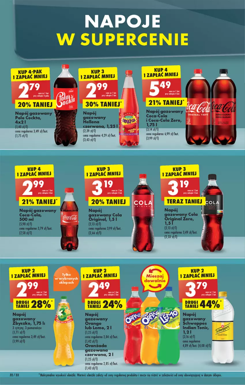 Gazetka promocyjna Biedronka - W tym tygodniu P - ważna 25.07 do 30.07.2022 - strona 32 - produkty: Coca-Cola, Gin, Napój, Napój gazowany, Oranżada, Pomarańcze, Sok, Tonik