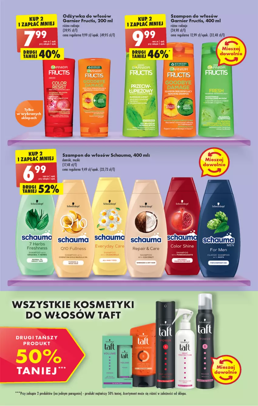 Gazetka promocyjna Biedronka - W tym tygodniu P - ważna 25.07 do 30.07.2022 - strona 43 - produkty: Fructis, Garnier, Jaja, Odżywka, Schauma, Taft