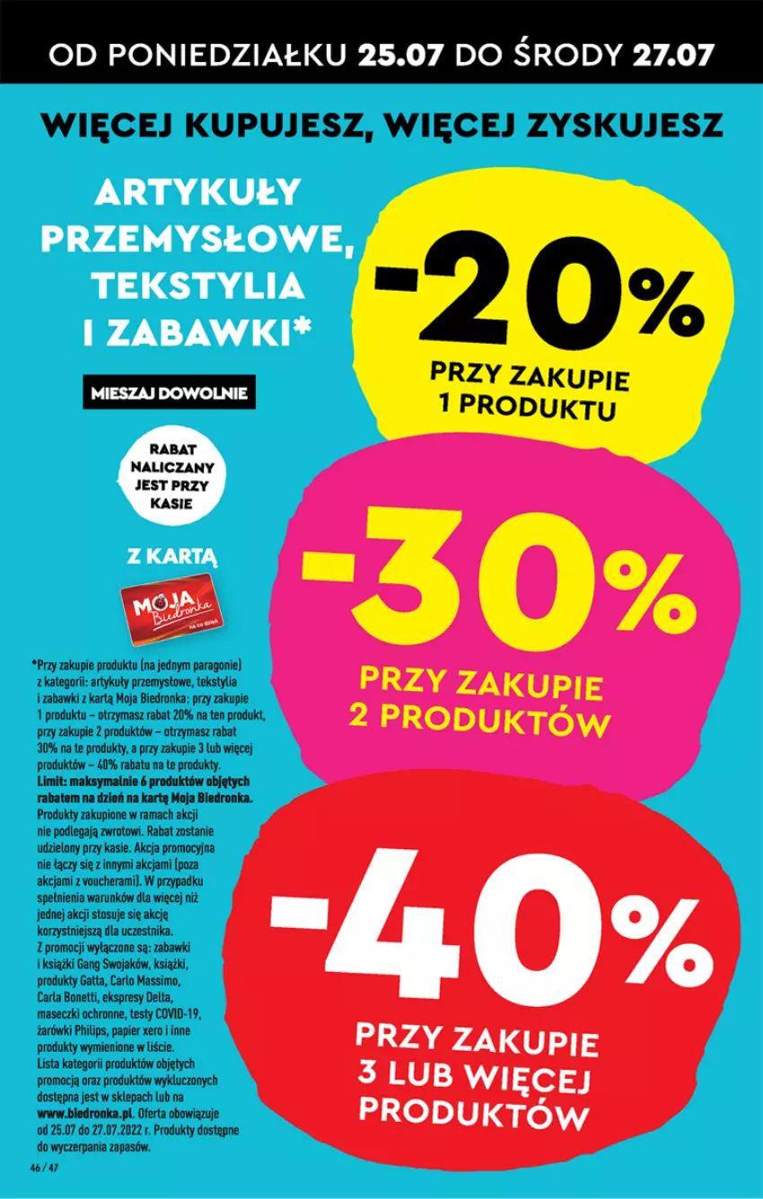 Gazetka promocyjna Biedronka - W tym tygodniu P - ważna 25.07 do 30.07.2022 - strona 46 - produkty: Gatta, Papier, Philips, Rama