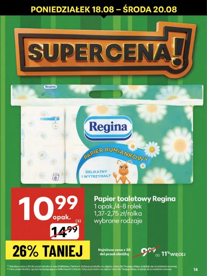 Gazetka promocyjna Delikatesy Centrum - Franczyza DC33 Czwartek - ważna 14.08 do 20.08.2025 - strona 14 - produkty: Gin, Papier, Papier toaletowy, Rum