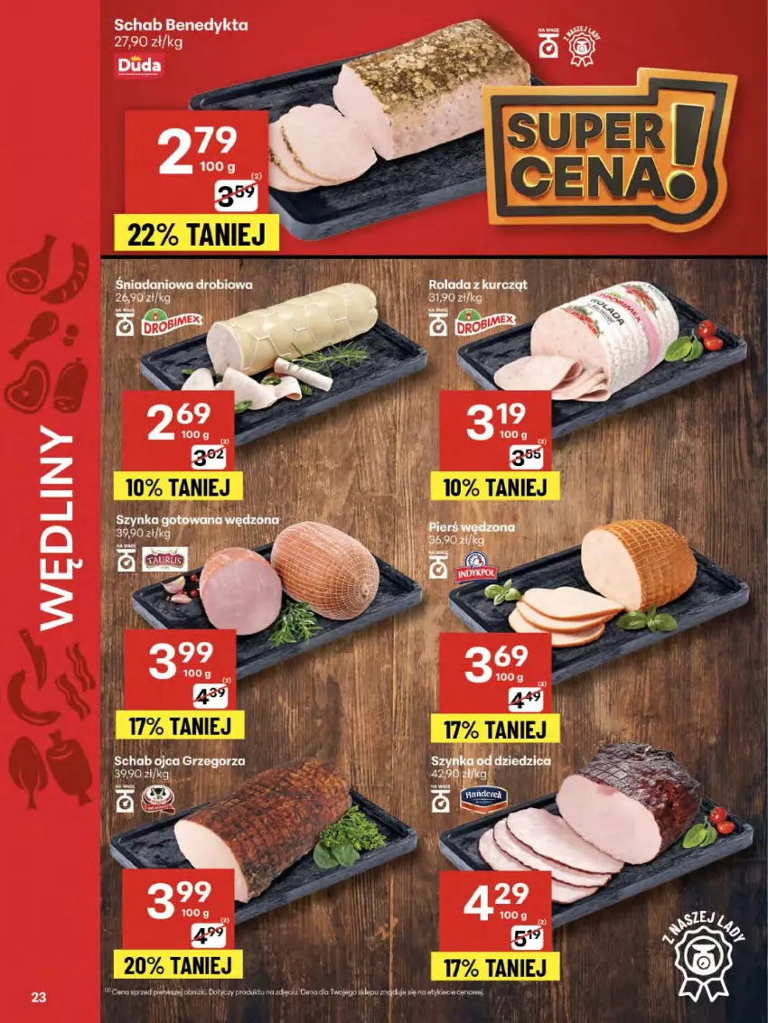 Gazetka promocyjna Delikatesy Centrum - Franczyza DC33 Czwartek - ważna 14.08 do 20.08.2025 - strona 23 - produkty: Duda, Schab Benedykta