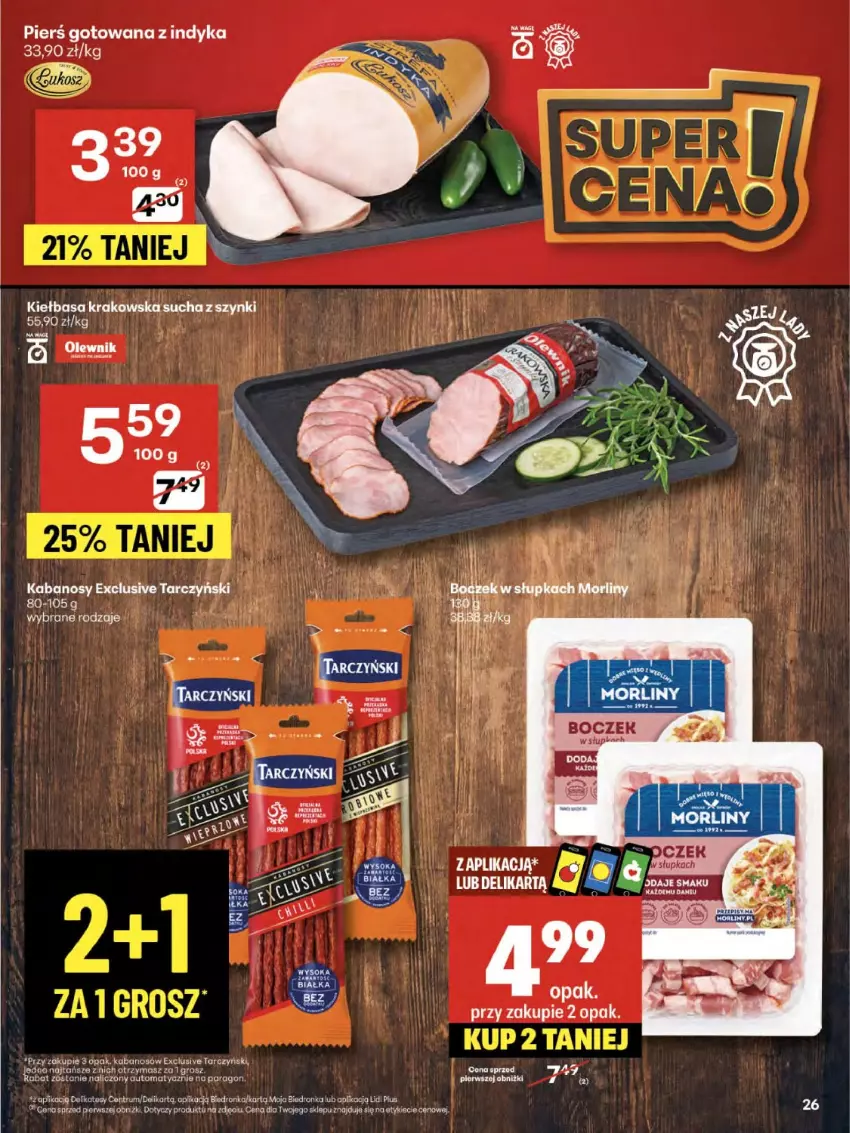Gazetka promocyjna Delikatesy Centrum - Franczyza DC33 Czwartek - ważna 14.08 do 20.08.2025 - strona 26 - produkty: Fa, Kabanos, Kiełbasa, Tarczyński