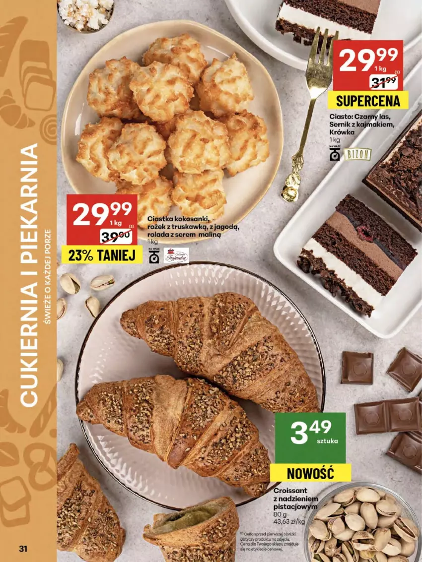 Gazetka promocyjna Delikatesy Centrum - Franczyza DC33 Czwartek - ważna 14.08 do 20.08.2025 - strona 31 - produkty: Ciastka, Fa, Kokos, Rolada, Sanki, Ser
