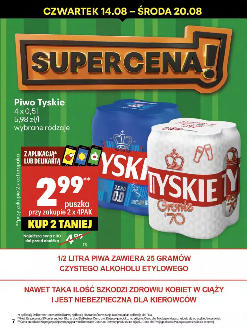 Gazetka promocyjna Delikatesy Centrum - Franczyza DC33 Czwartek - ważna 14.08 do 20.08.2025 - strona 7 - produkty: Gra, Piec, Piwa, Piwo, Rum