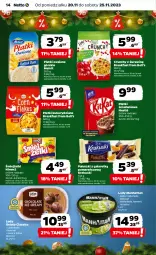 Gazetka promocyjna Netto - Artykuły spożywcze - Gazetka - ważna od 25.11 do 25.11.2023 - strona 14 - produkty: Pistacje, Krakus, Bell, Melvit, Płatki owsiane, Lody, Czekolada, Danio, Owoce, Gala, Krakuski, Nestlé, Nimm2, Fa