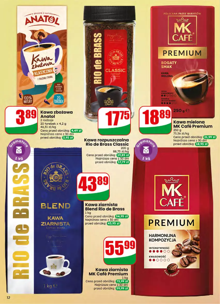 Gazetka promocyjna Dino - Gazetka 16 / 2026 - ważna 15.04 do 21.04.2026 - strona 12 - produkty: Kawa, Kawa mielona, Kawa rozpuszczalna, Kawa zbożowa, Kawa ziarnista