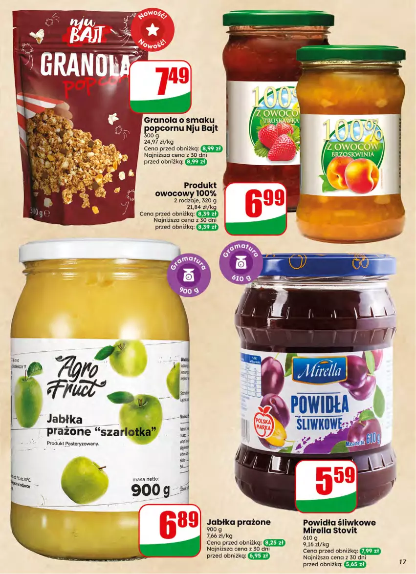 Gazetka promocyjna Dino - Gazetka 16 / 2026 - ważna 15.04 do 21.04.2026 - strona 17 - produkty: Gra, Granola, Jabłka, Jabłka prażone, Popcorn