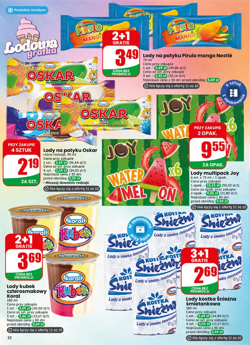 Gazetka promocyjna Dino - Gazetka 16 / 2026 - ważna 15.04 do 21.04.2026 - strona 32 - produkty: Kubek, Lody, Mango, Produkty mrożone