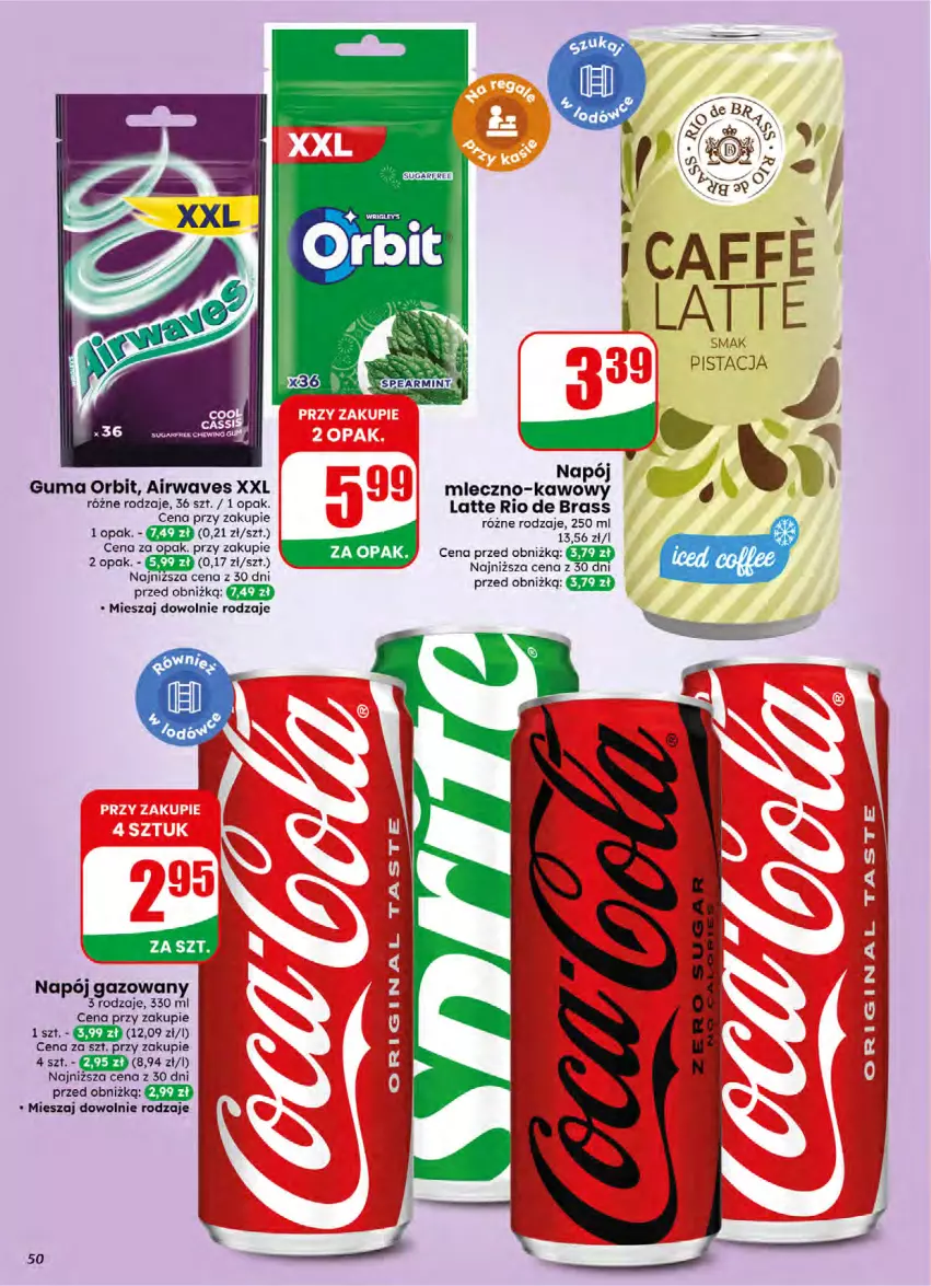 Gazetka promocyjna Dino - Gazetka 16 / 2026 - ważna 15.04 do 21.04.2026 - strona 50 - produkty: Napój, Napój gazowany, Orbit