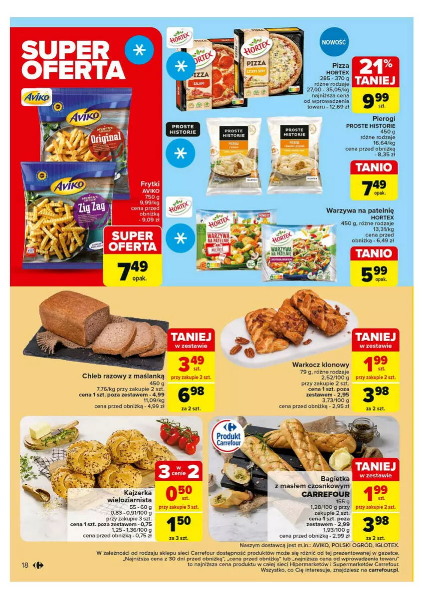 Gazetka promocyjna Carrefour - ważna 28.10 do 02.11.2024 - strona 10 - produkty: Chleb, Hortex, Kajzerka, Koc, Ogród, Pierogi, Pizza