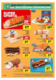 Gazetka promocyjna Carrefour - Gazetka - ważna od 02.11 do 02.11.2024 - strona 6 - produkty: Polędwica, Kiełbasa wiejska, Sok, Pekpol, Pasztet, Morliny, Boczek, Okap, Kiełbasa, Bianka