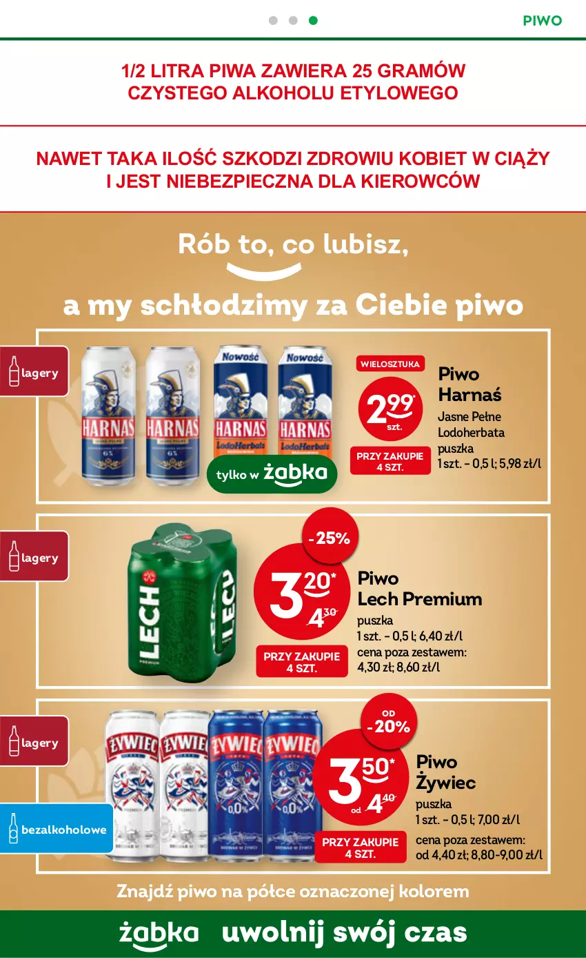 Gazetka promocyjna Żabka - ważna 02.11 do 08.11.2022 - strona 23 - produkty: Gra, Harnaś, Herbata, Lech Premium, Piec, Piwa, Piwo