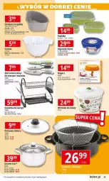 Gazetka promocyjna E Leclerc - Gazetka - ważna od 06.06 do 06.06.2024 - strona 9 - produkty: Garnek, Nóż uniwersalny, Ociekacz, Kosz, Suszarka do naczyń, LANA, Sałat, Suszarka, Cedzak, Pokrywa, Miska, Fa