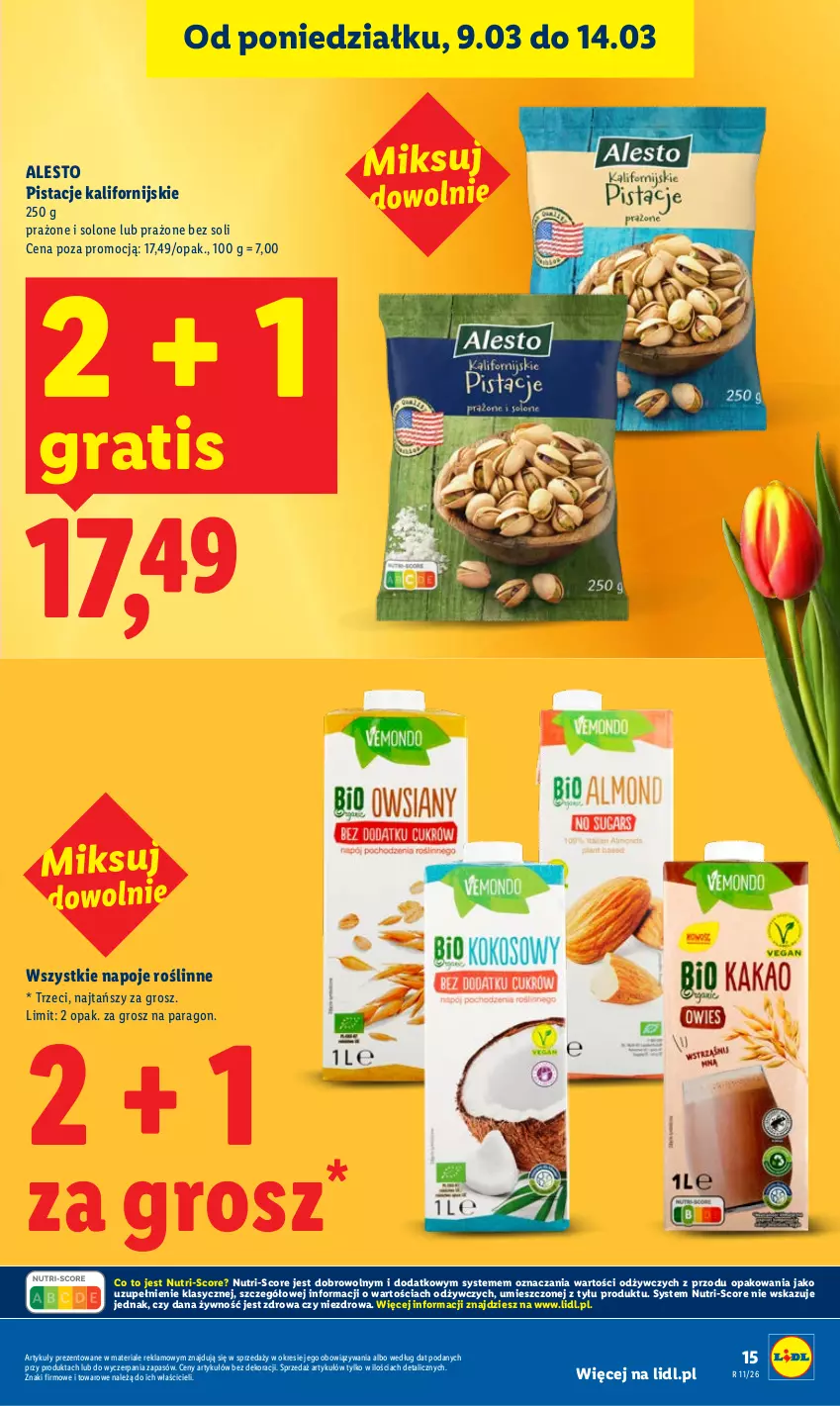 Gazetka promocyjna Lidl - GAZETKA - ważna 12.03 do 14.03.2026 - strona 15 - produkty: Gra, Napoje, Pistacje