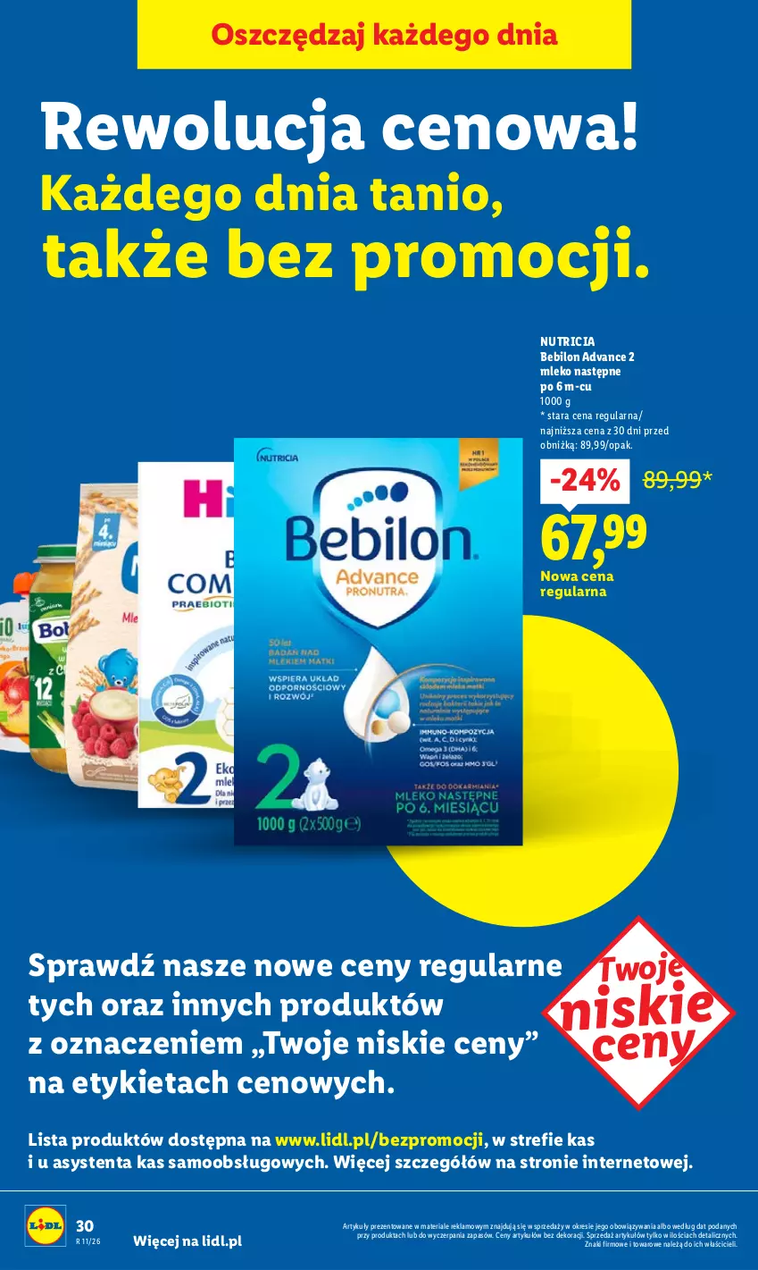 Gazetka promocyjna Lidl - GAZETKA - ważna 12.03 do 14.03.2026 - strona 30 - produkty: BEBILON, Mleko, O nas