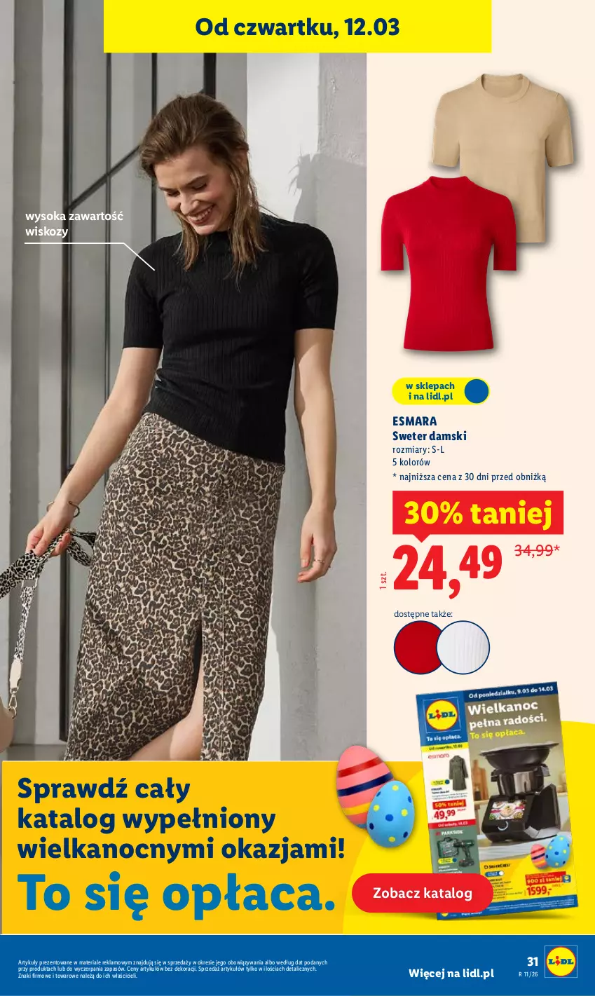 Gazetka promocyjna Lidl - GAZETKA - ważna 12.03 do 14.03.2026 - strona 33 - produkty: Sok, Sweter