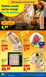 Gazetka promocyjna Lidl - GAZETKA - Gazetka - ważna od 14.03 do 14.03.2026 - strona 46 - produkty: Top, Grenadier, Stek, Sushi, Tuńczyk, Wagi