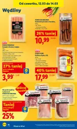Gazetka promocyjna Lidl - GAZETKA - Gazetka - ważna od 14.03 do 14.03.2026 - strona 48 - produkty: Piec, Pur, Parówki, PIKOK, Kabanos, Kiełbasa, Kiełbasa śląska
