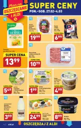 Gazetka promocyjna Aldi - Pełny katalog - Gazetka - ważna od 04.03 do 04.03.2023 - strona 14 - produkty: Piec, Mięso mielone, Ser, Maślanka, Warka, Serek homogenizowany, Serek, Smalec, Pieprz, Camembert, Bakoma, Morliny, Kotlet, NaTurek, Tuńczyk, Piekarnik, Mięso