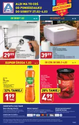 Gazetka promocyjna Aldi - Pełny katalog - Gazetka - ważna od 04.03 do 04.03.2023 - strona 34 - produkty: Sok, Por, Papryka, O nas, Biuro, Lampa, Olej