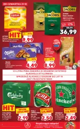 Gazetka promocyjna Kaufland - Gazetka - ważna od 27.10 do 27.10.2021 - strona 6 - produkty: Piwa, Piwo, Piec, Ciastka, Gra, Kawa ziarnista, Rama, Lindor, Kawa, Heineken, Perła, Carlsberg, Lipton, Jacobs, Herbata, Milka