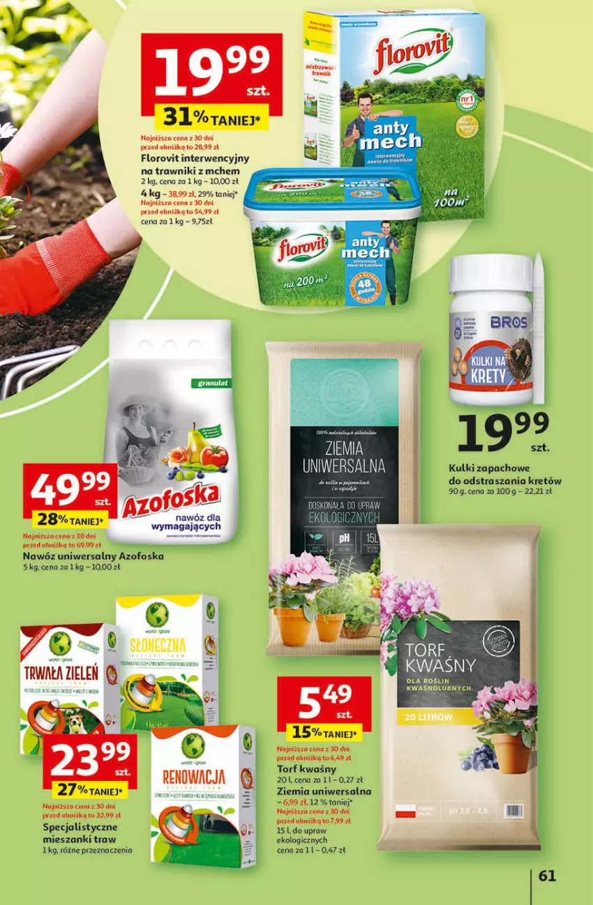 Gazetka promocyjna Auchan - Gazetka Przygotuj ogród na wiosnę! Hipermarket Auchan - ważna 04.04 do 10.04.2024 - strona 61 - produkty: Fa, Gra, GRID, Kret, Liczi, Nawóz, Por, Sok
