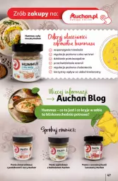 Gazetka promocyjna Auchan - Gazetka Przygotuj ogród na wiosnę! Hipermarket Auchan - Gazetka - ważna od 10.04 do 10.04.2024 - strona 47 - produkty: Hummus, Mus, Pasta szpinakowa, Szpinak, Fa