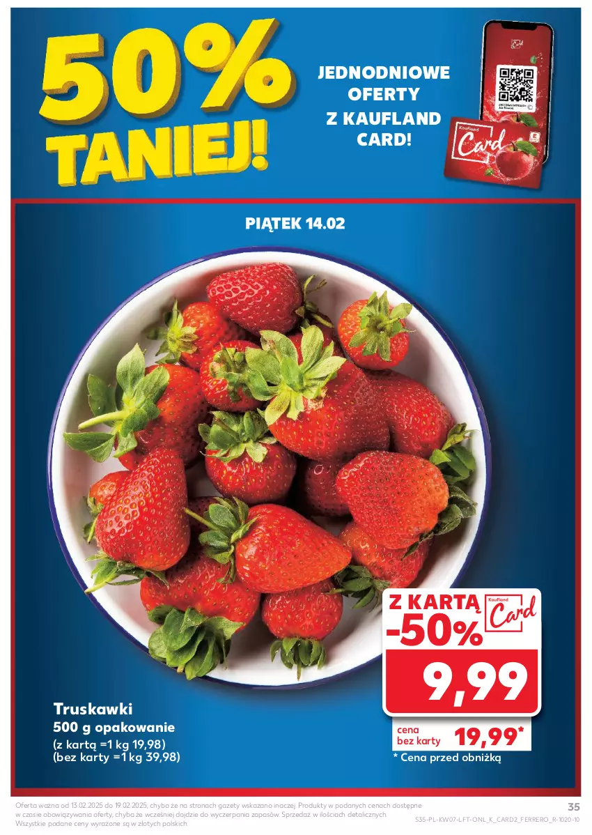 Gazetka promocyjna Kaufland - Gazetka tygodnia - ważna 13.02 do 19.02.2025 - strona 35 - produkty: Ferrero, Truskawki