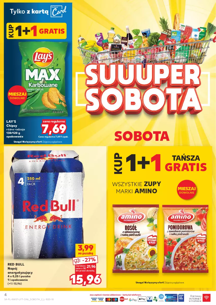 Gazetka promocyjna Kaufland - Gazetka tygodnia - ważna 13.02 do 19.02.2025 - strona 4 - produkty: Chipsy, Gra, Lay’s, Napój, Red Bull, Waga