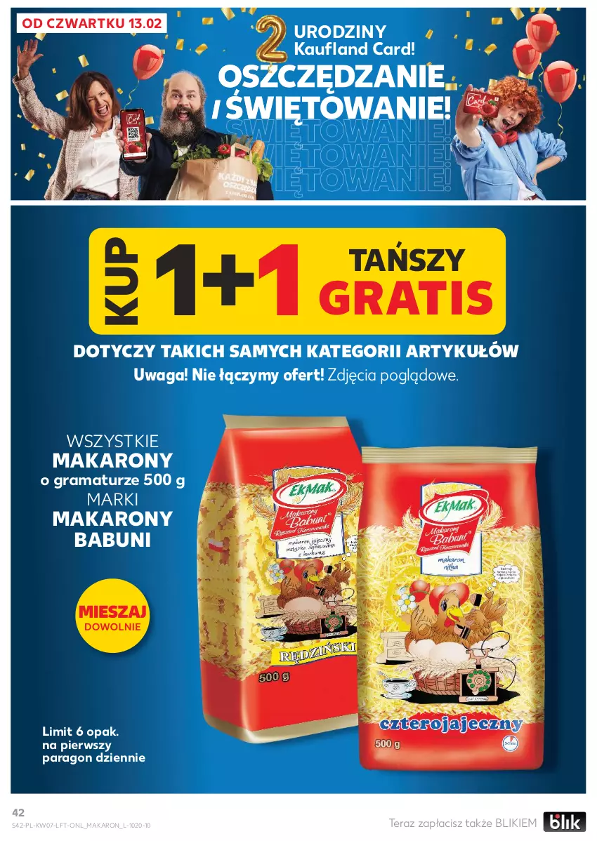 Gazetka promocyjna Kaufland - Gazetka tygodnia - ważna 13.02 do 19.02.2025 - strona 42 - produkty: Babuni, Gra, Makaron, Rama, Tera, Waga