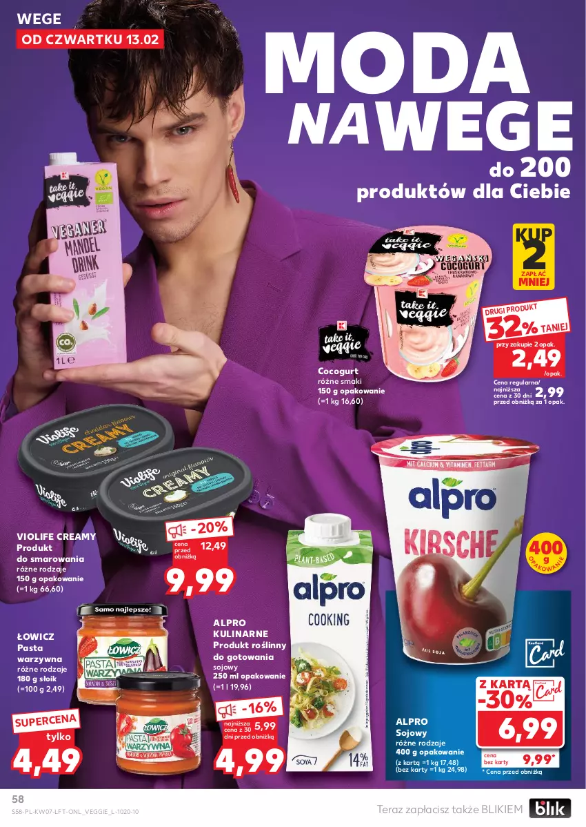 Gazetka promocyjna Kaufland - Gazetka tygodnia - ważna 13.02 do 19.02.2025 - strona 58 - produkty: Alpro, Moda, Pasta warzywna, Tera