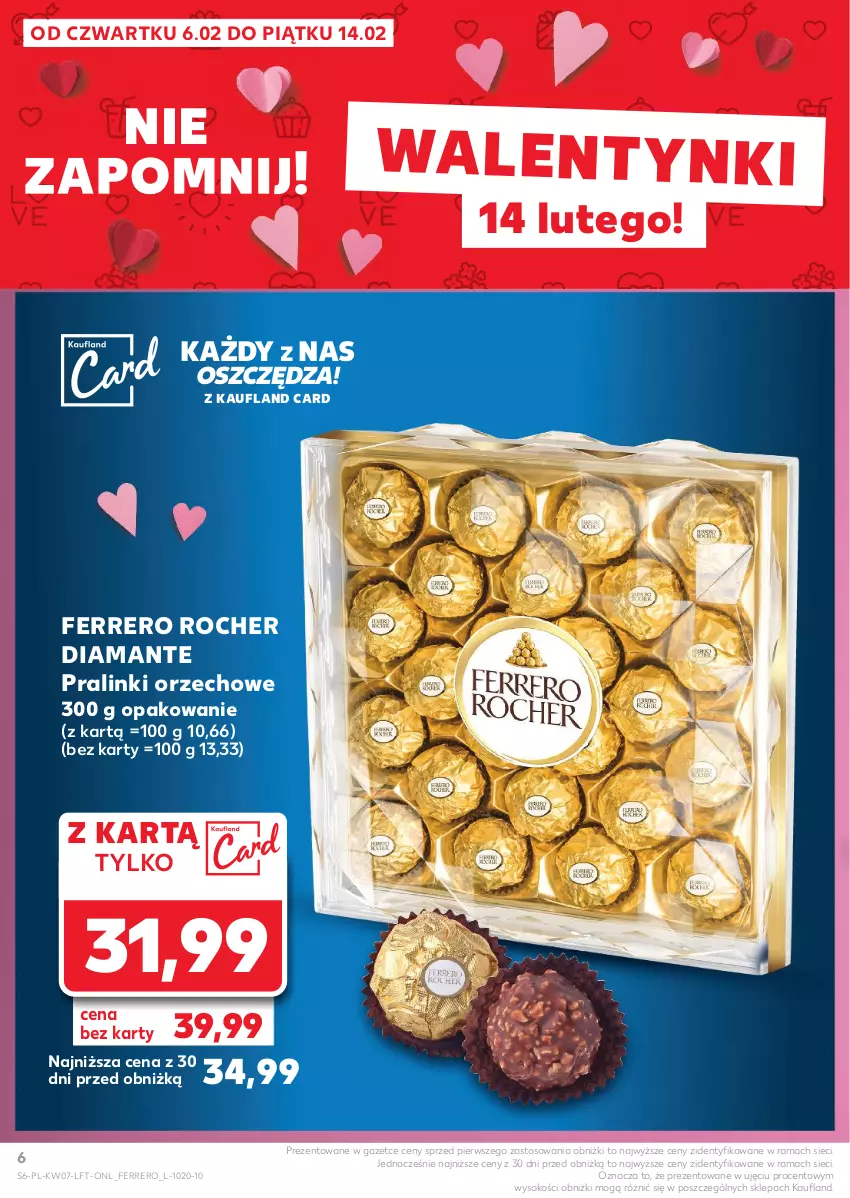 Gazetka promocyjna Kaufland - Gazetka tygodnia - ważna 13.02 do 19.02.2025 - strona 6 - produkty: Diamant, Ferrero, Ferrero Rocher, Rama, Sok