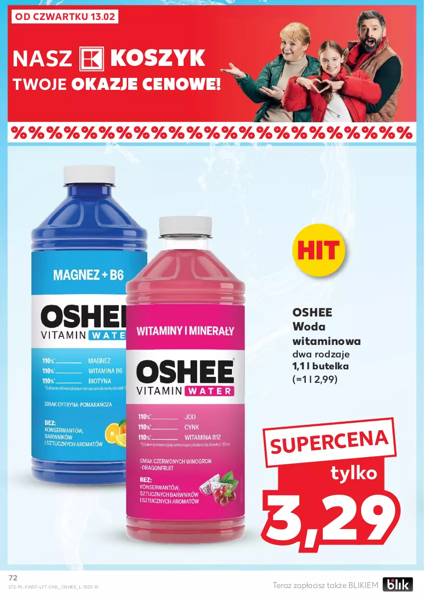 Gazetka promocyjna Kaufland - Gazetka tygodnia - ważna 13.02 do 19.02.2025 - strona 72 - produkty: Kosz, Oshee, Tera, Woda