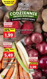 Gazetka promocyjna Lidl - GAZETKA - Gazetka - ważna od 25.02 do 25.02.2023 - strona 4 - produkty: Cebula czerwona, Cebula, Buraki