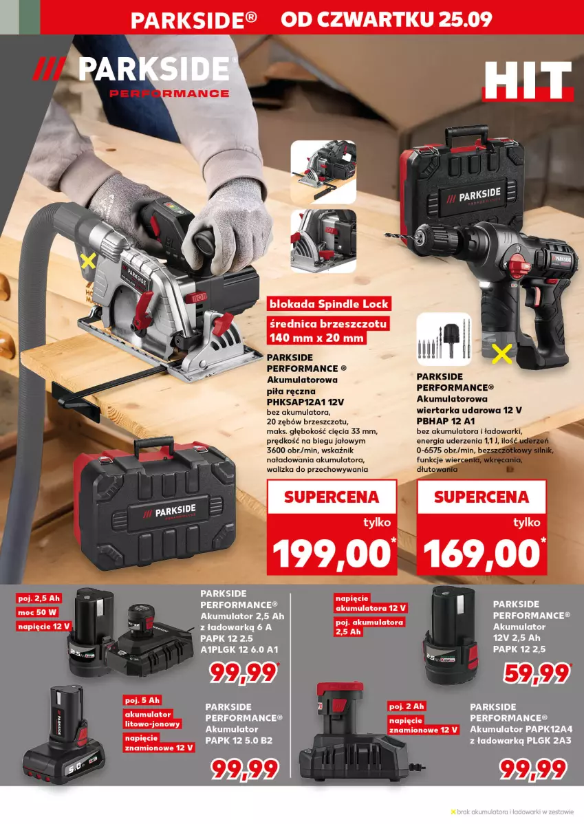 Gazetka promocyjna Kaufland - Kaufland - ważna 25.09 do 01.10.2025 - strona 18 - produkty: Akumulator, Fa, LG, Parkside, Tarka, Walizka, Wiertarka, Wiertarka udarowa