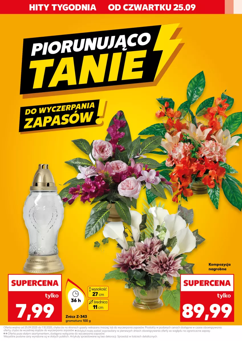 Gazetka promocyjna Kaufland - Kaufland - ważna 25.09 do 01.10.2025 - strona 3 - produkty: Gra, Rama, Sok, Znicz