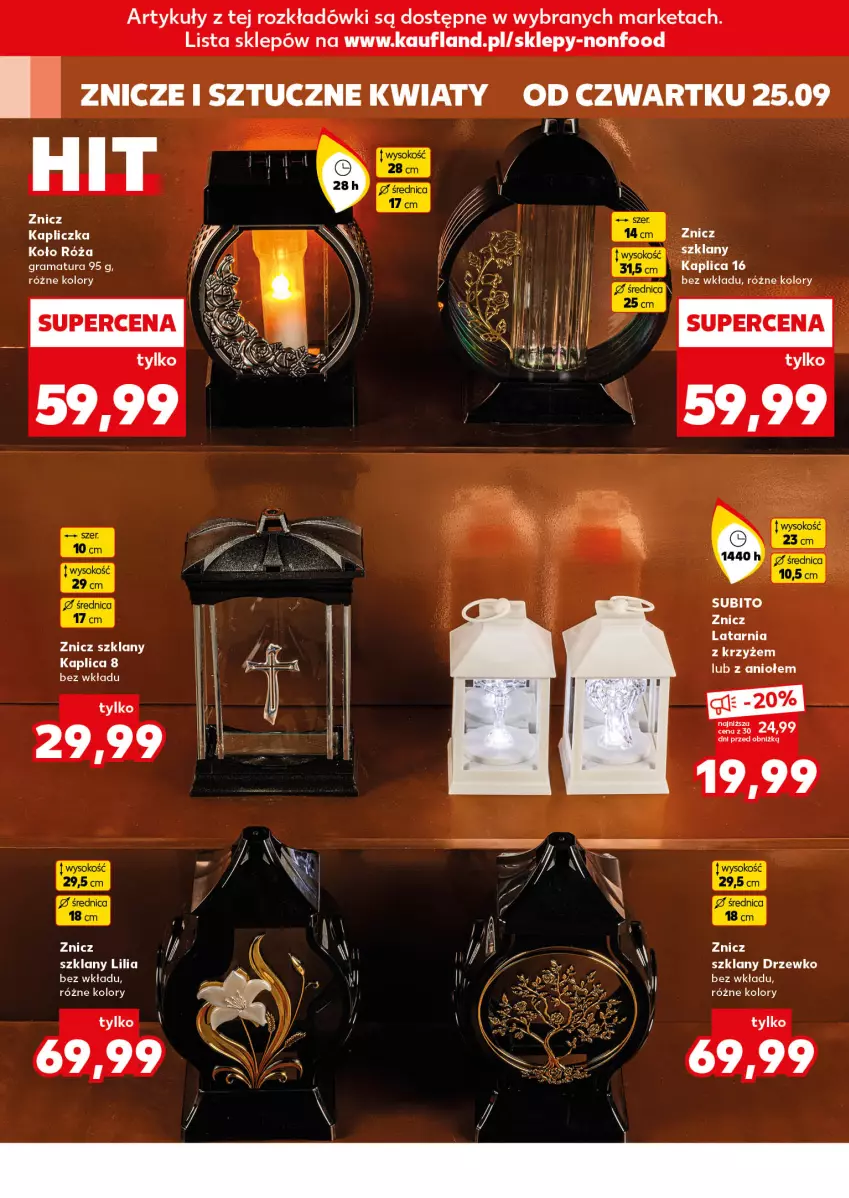 Gazetka promocyjna Kaufland - Kaufland - ważna 25.09 do 01.10.2025 - strona 8 - produkty: Latarnia, Sok, Znicz