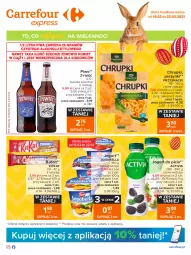 Gazetka promocyjna Carrefour - Gazetka Express - Gazetka - ważna od 22.03 do 22.03.2021 - strona 1 - produkty: Piwa, Piwo, Piec, Gra, Bell, Jogurt, Kosz, Activia, Chrupki, Przysnacki, Baton, Bella, Jogobella