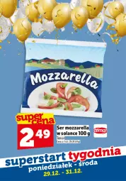 Gazetka promocyjna Topaz - Gazetka - Gazetka - ważna od 31.12 do 31.12.2025 - strona 7 - produkty: Mozzarella, Ser, Solan