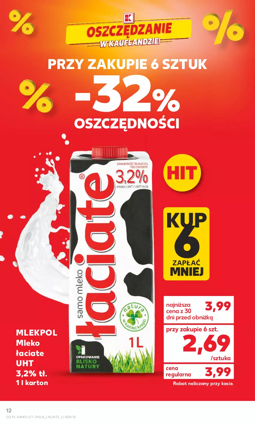 Gazetka promocyjna Kaufland - Gazetka tygodnia - ważna 08.11 do 15.11.2023 - strona 12 - produkty: Mleko
