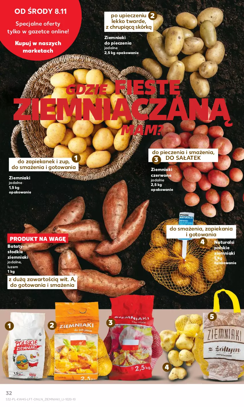 Gazetka promocyjna Kaufland - Gazetka tygodnia - ważna 08.11 do 15.11.2023 - strona 32 - produkty: Piec, Sałat, Ziemniaki