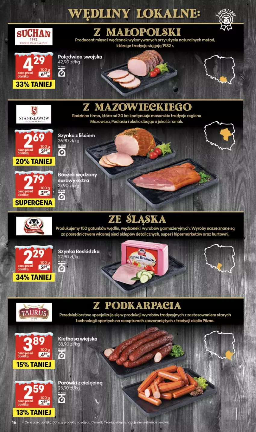Gazetka promocyjna Delikatesy Centrum - Franczyza DC03 Czwartek - ważna 15.01 do 21.01.2026 - strona 16 - produkty: Karp, Szynka